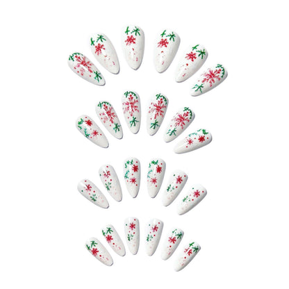 Nail Art with Creative Snowflake Pattern