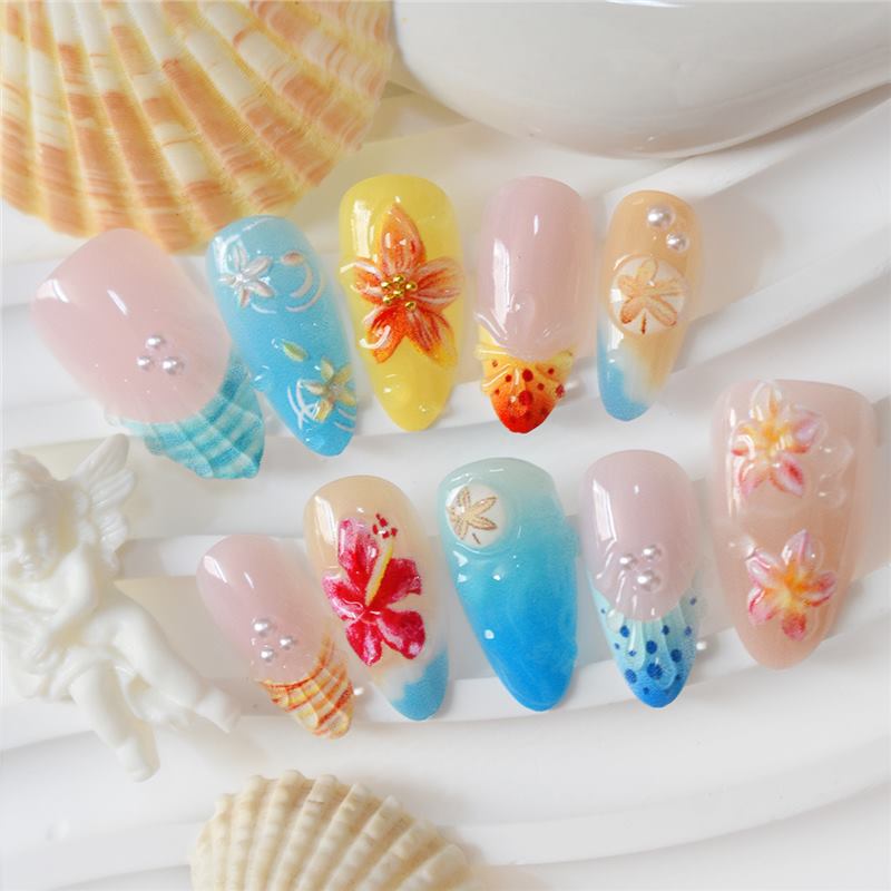 Nail Art Set for Tropical-Inspired Creative Designs