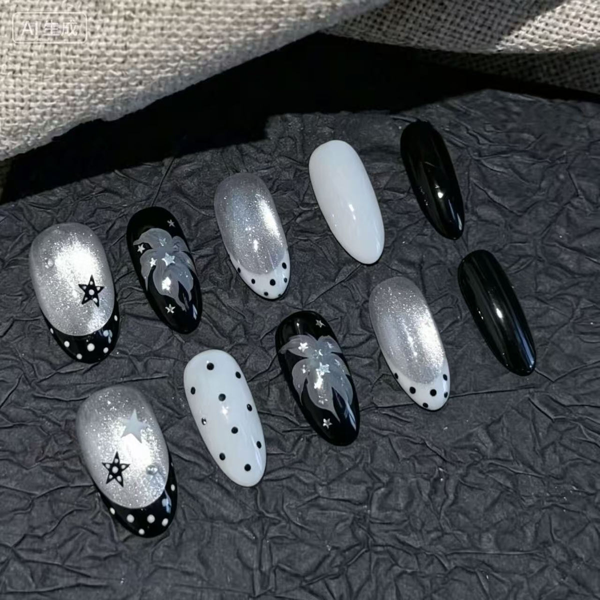 Glitter Nail Art Set with Ombre Design
