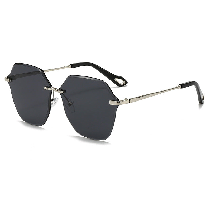 Geometric Sunglasses with Angular Design