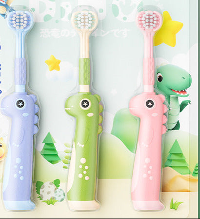 Soft-Bristle Toothbrush Set with 3D Character Designs