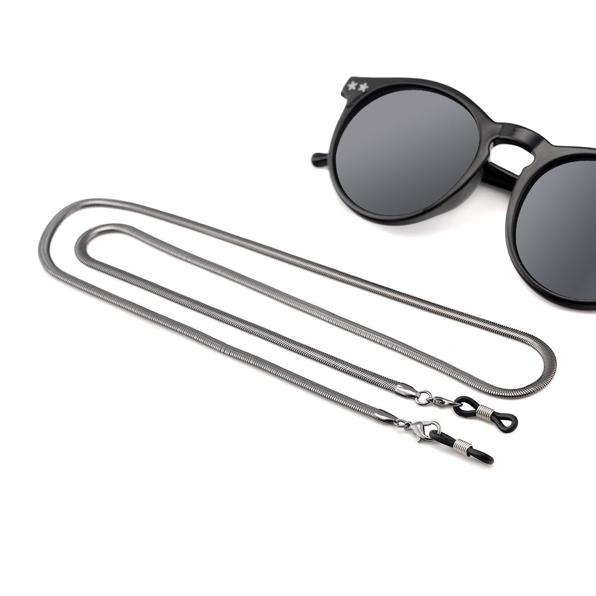 Stainless Steel Eyewear Holder with Adjustable Design