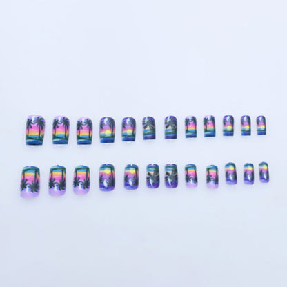 Nail Art Set for Beach Sunset Designs