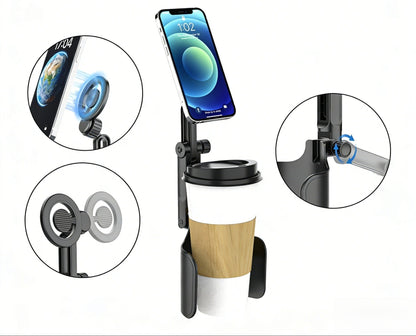 Telescopic Support Arm Tablet & Smartphone Holder for Car Headrests