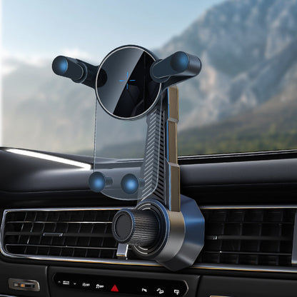 360-Degree Rotating Car Mount for Smartphones with Adjustable Air Vent Clip