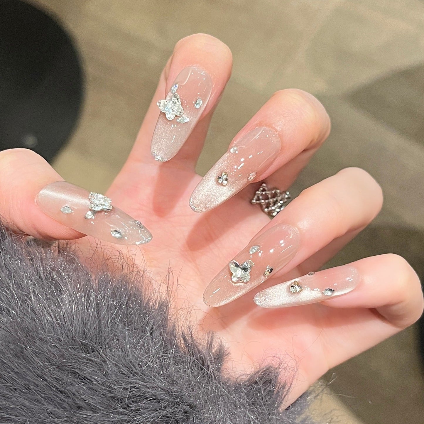 Set of 3D Decorative Press-On Nail Art