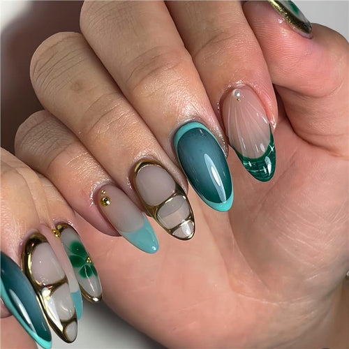 Creative Press-On Nail Extensions Featuring Distinctive Patterns