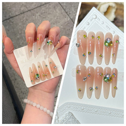 Charming Patterned Press-On Stiletto Nail Set