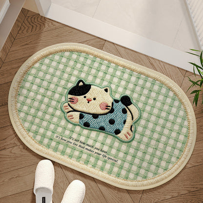 Charming Area Mat with Dog Design