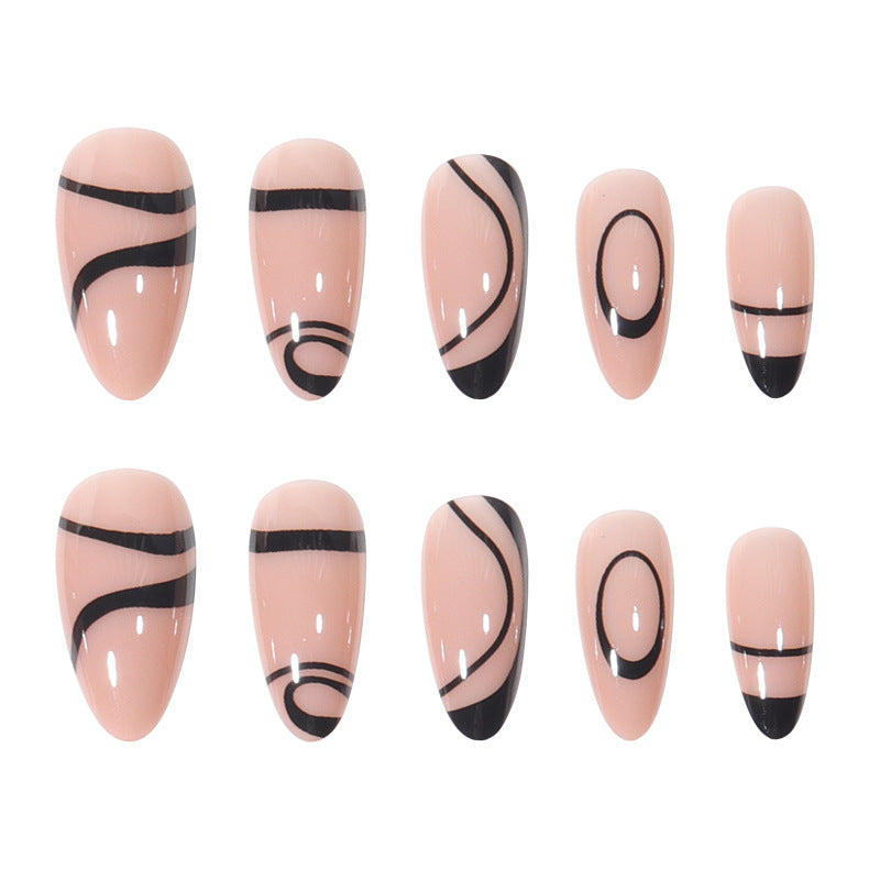 Stiletto Design Press-On Nail Set – Elegant Style