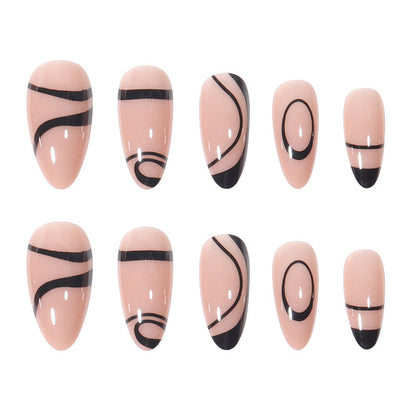 Stiletto Design Press-On Nail Set – Elegant Style