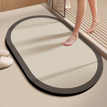 Water-Absorbing Bath Rug for Bathroom Flooring