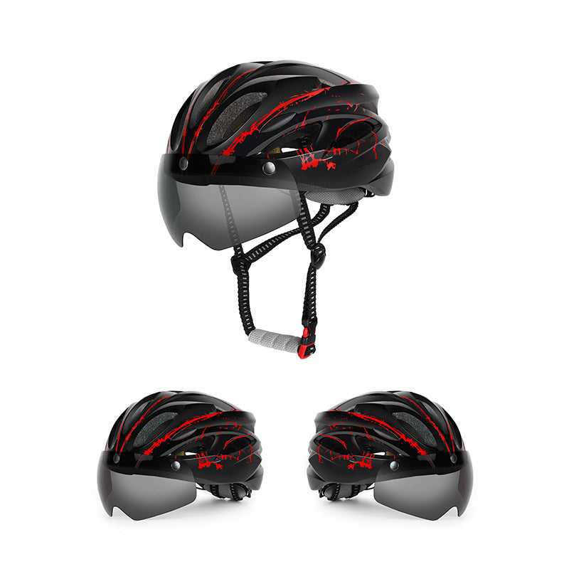 Cycling Helmet with Built-in Visor – Aerodynamic Design
