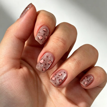 Modern Animal Print Acrylic Nail Set
