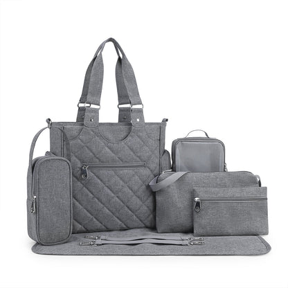 Multifunctional Diaper Bag with Complete Accessories