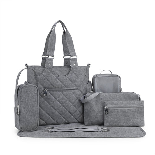 Multifunctional Diaper Bag with Complete Accessories
