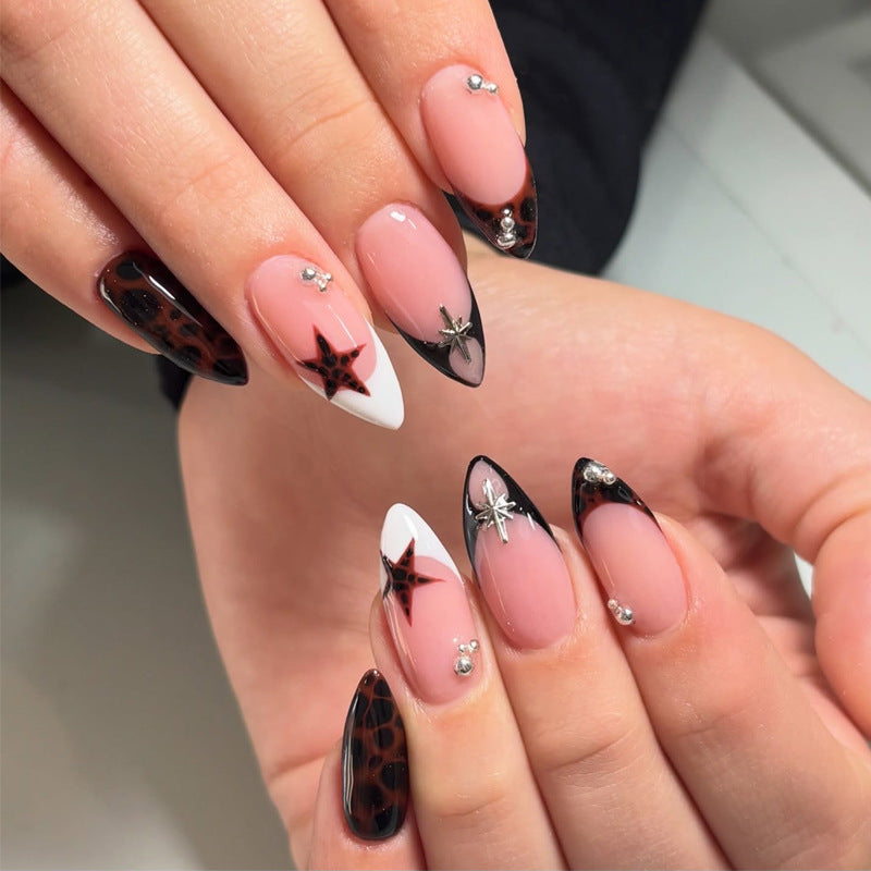 Decorative Star-Studded Press-On Nail Collection