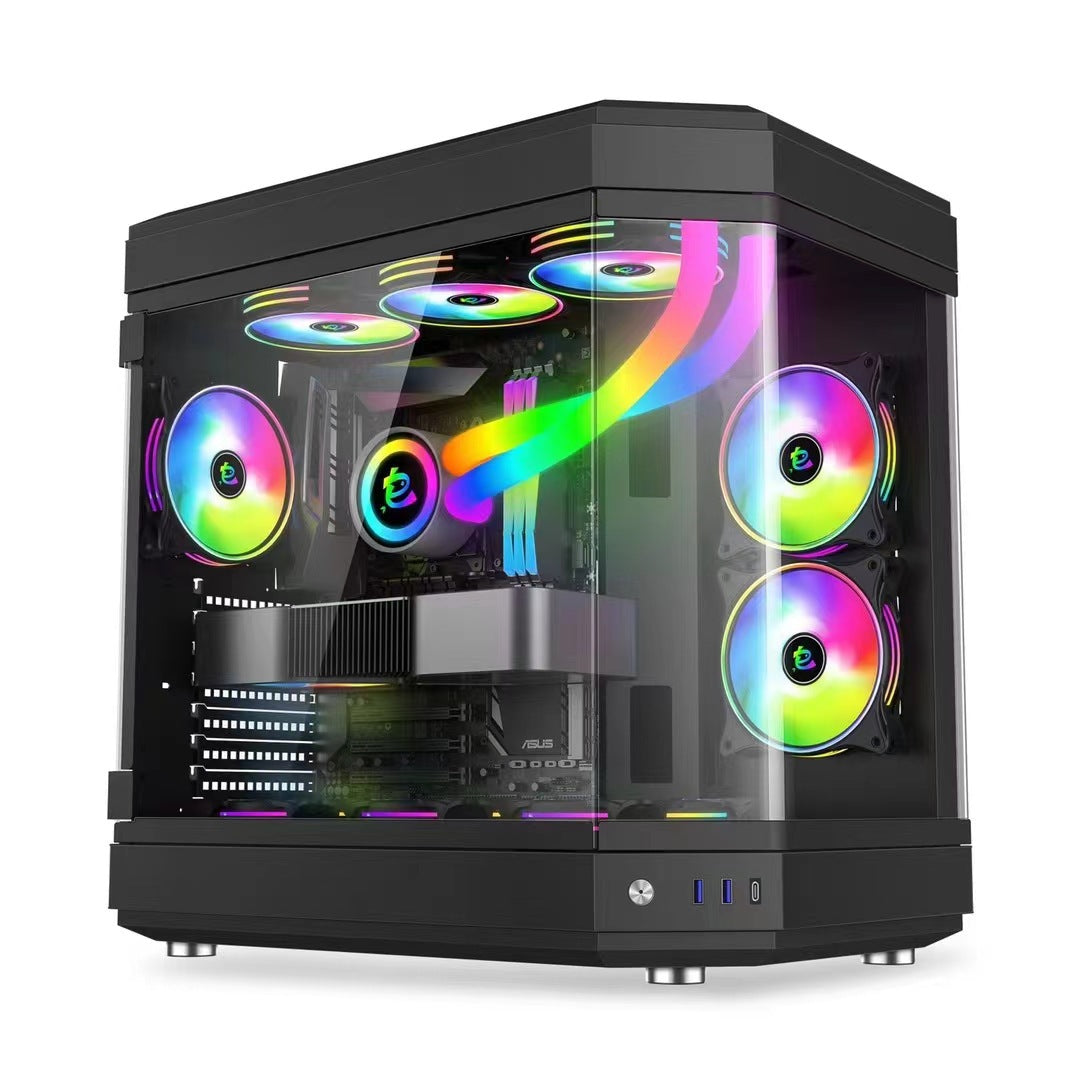 Clear Gaming Computer Case for Enhanced Visibility