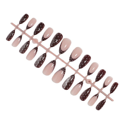 Heart and Polka Dot Design Press-On Nail Set
