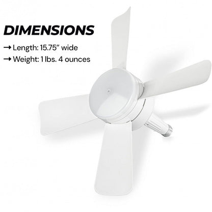 Remote-Controlled Adjustable LED Lighted Fan