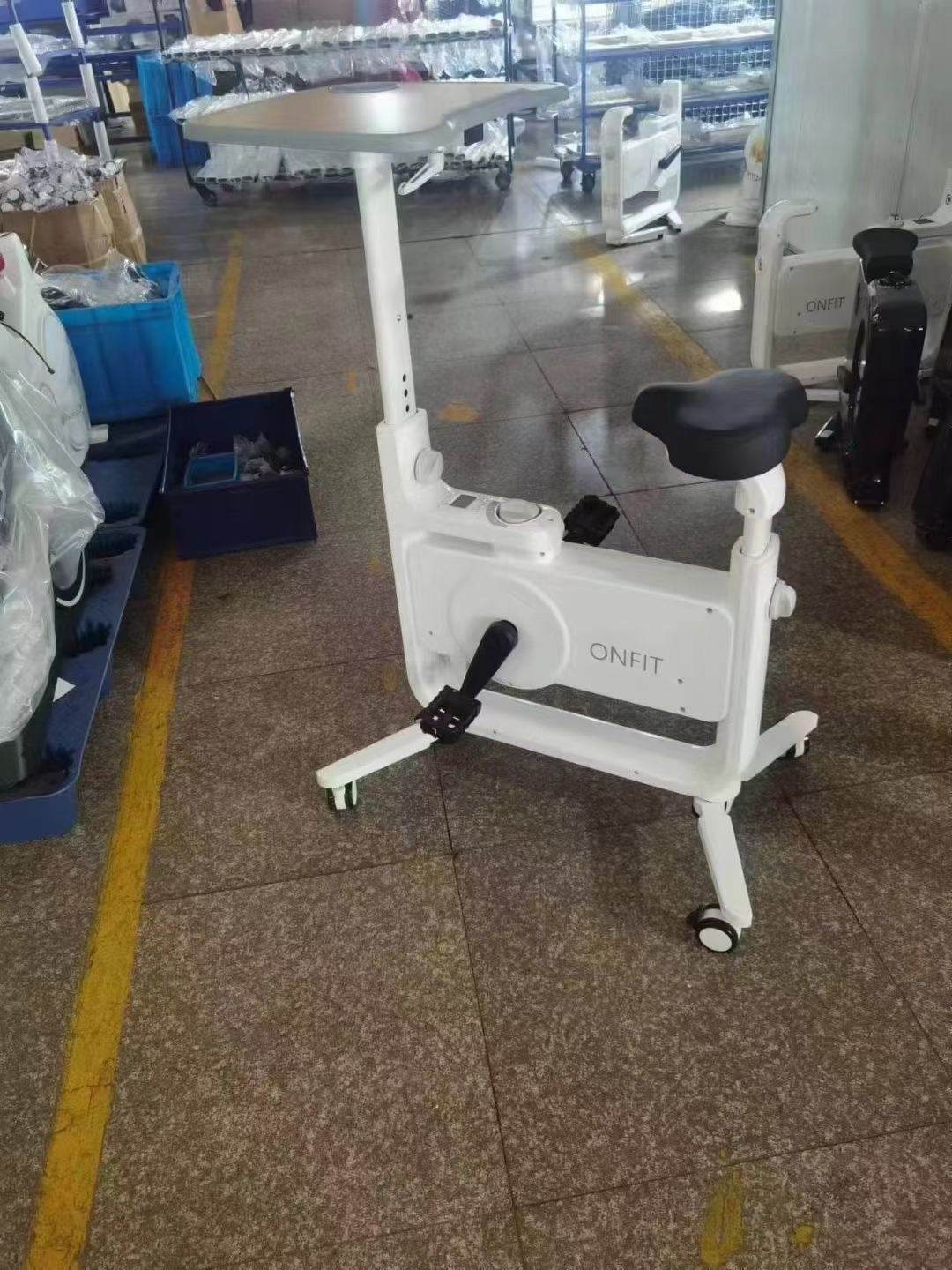 Height-Adjustable Desk Bicycle