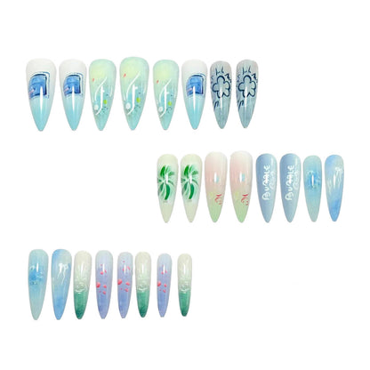 Acrylic Nail Kit Featuring Unique Drop Pattern