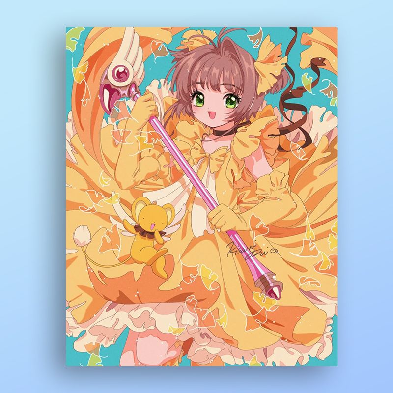 Art Print Featuring Anime-Inspired Illustration - Taalita Design
