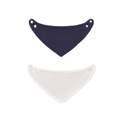Adjustable Bandana Bib in Muslin Fabric