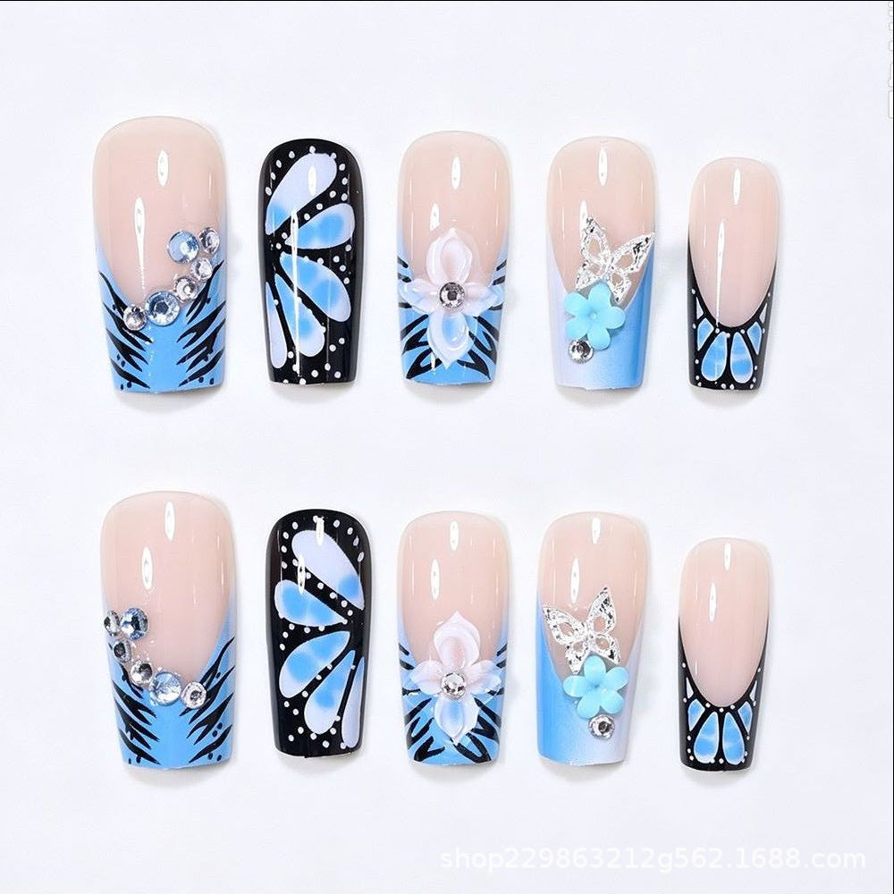 Nail Wraps with Artistic Design