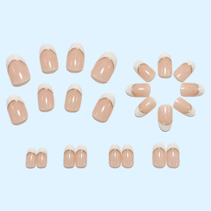Elegant French Manicure Acrylic Nail Kit