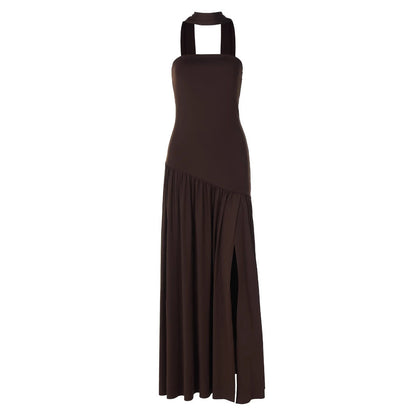 Bodycon Dress for Women - Long Sleeve, Ruched, Round Neck for Fall Winter Events