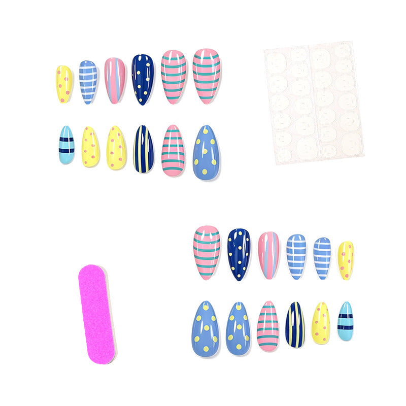 Nail Enhancements with Artistic Patterns