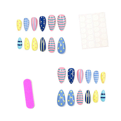 Nail Enhancements with Artistic Patterns