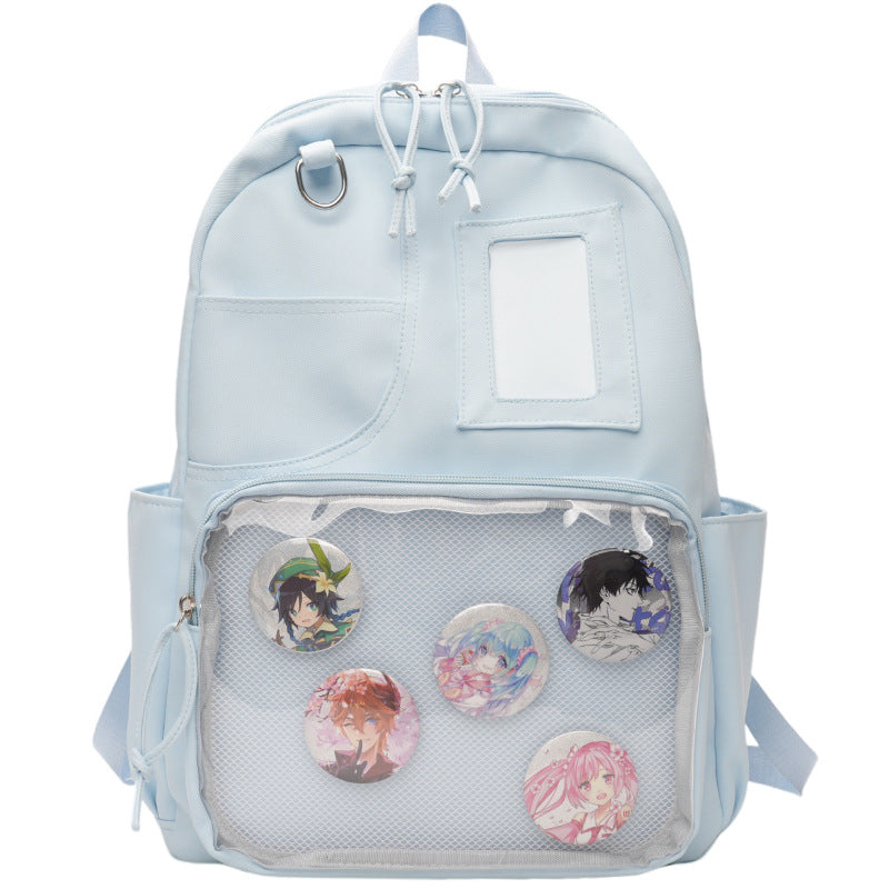 Backpack with Graphic Print Inspired by Anime Designs
