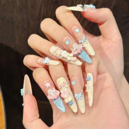 Decorative 3D Press-On Nail Set
