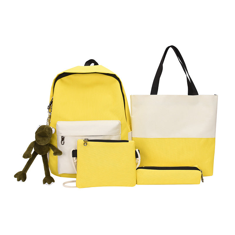 5-Piece Set of Casual Backpacks and Tote Bags