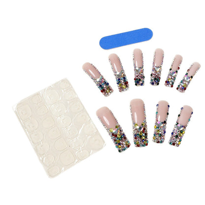 Sparkly Gem-Accent 3D Press-On Nail Extensions