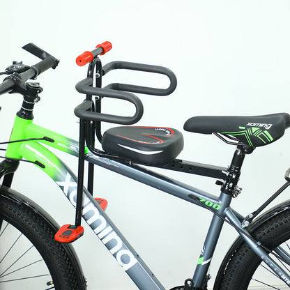 Child Bicycle Passenger Seat with Safety Armrest - Adjustable and Padded