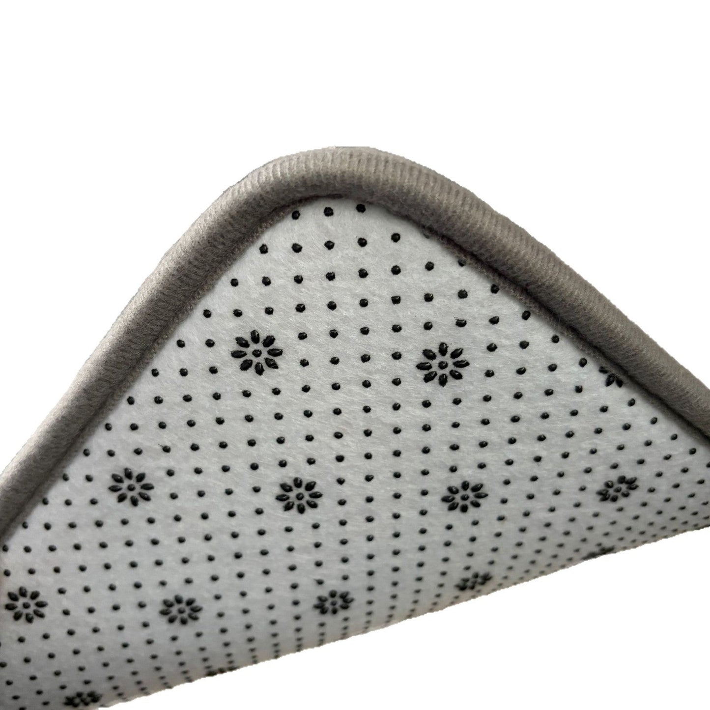 Wave Pattern Bath Mat in Abstract Design