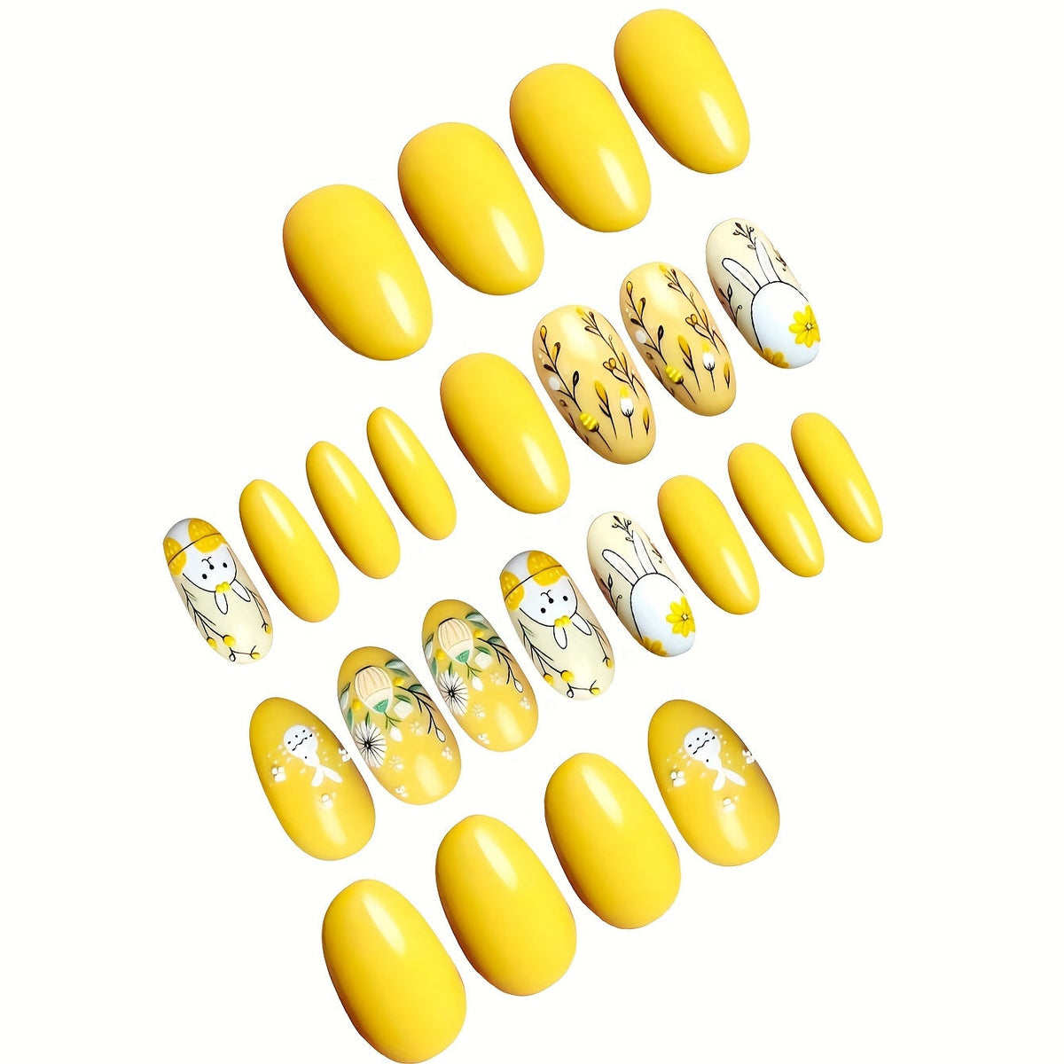 Bunny Design Nail Art Stickers for Easter