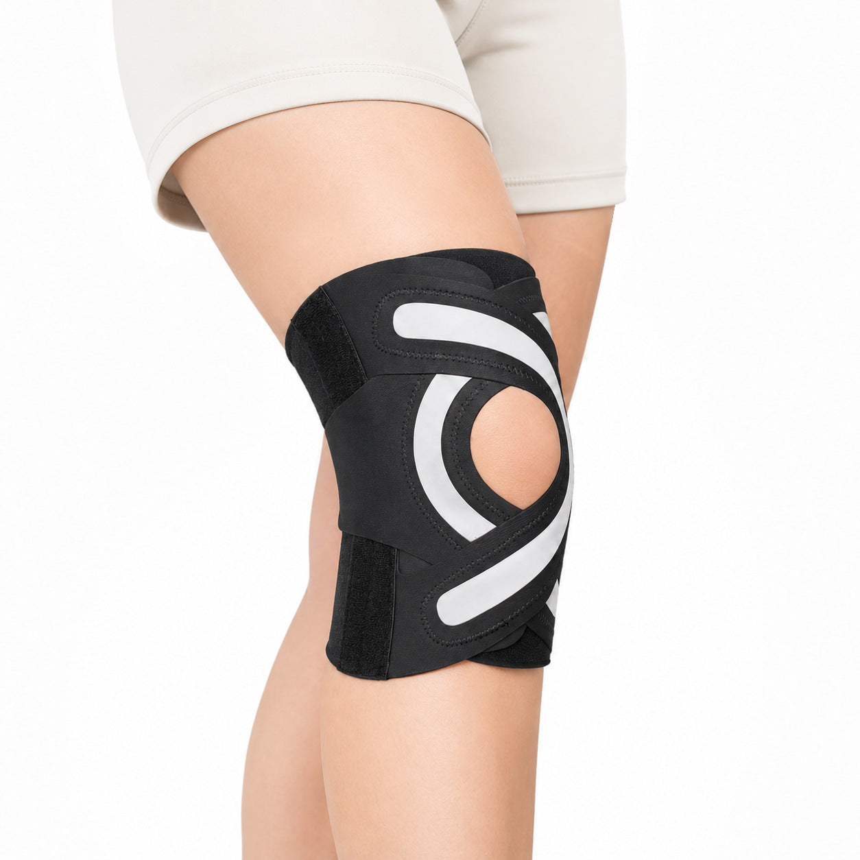 Supportive Knee Brace with Adjustable Design