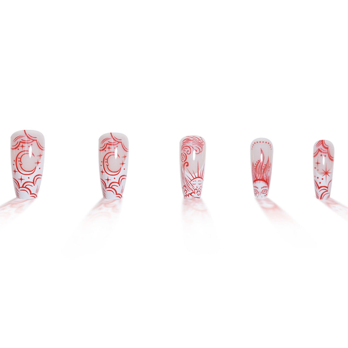 Decorative Press-On Nails with Unique Designs