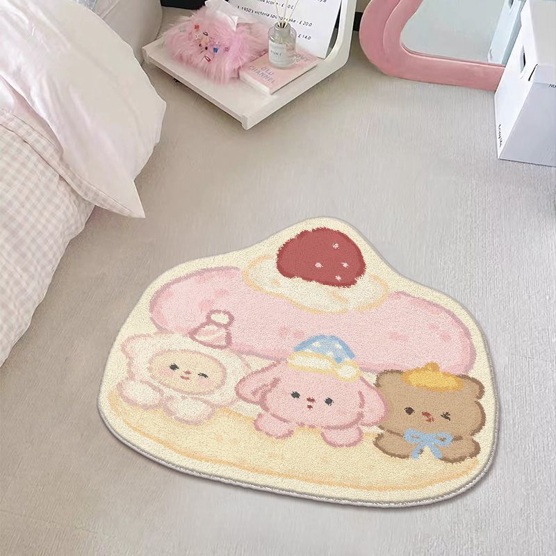 Charming Bear-Themed Area Rug for Kids' Rooms