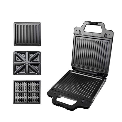 Non-Stick Sandwich Maker - 3-in-1 Breakfast Appliance