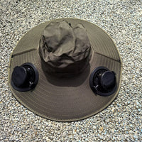 15 cm high edge, double fan, solid military green