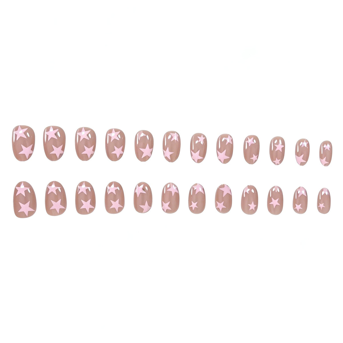 Star Pattern Nail Art Design for Creative Nails
