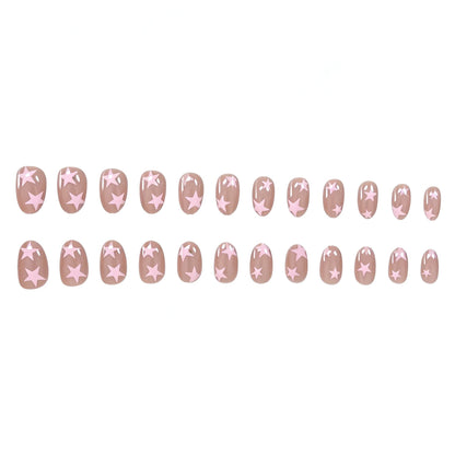 Star Pattern Nail Art Design for Creative Nails