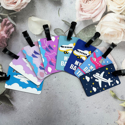 Travel Tag with Airplane Design