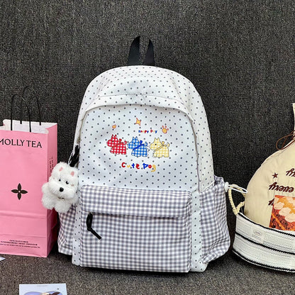 Cute Backpack Featuring Dog Illustrations