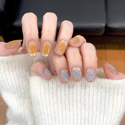 Square Press-On Nail Set in Acrylic Finish